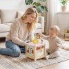 Dřevěná Montessori motorická kostka 7v1 08