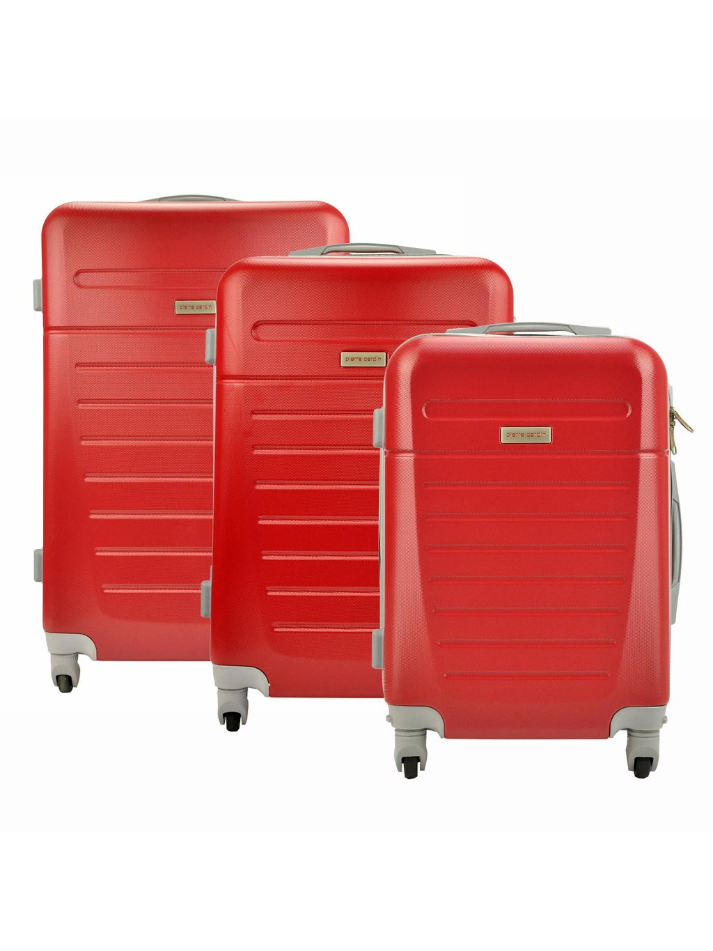 Sada kufrů Pierre Cardin ABS1257 RUIAN09 x3 Z červená
