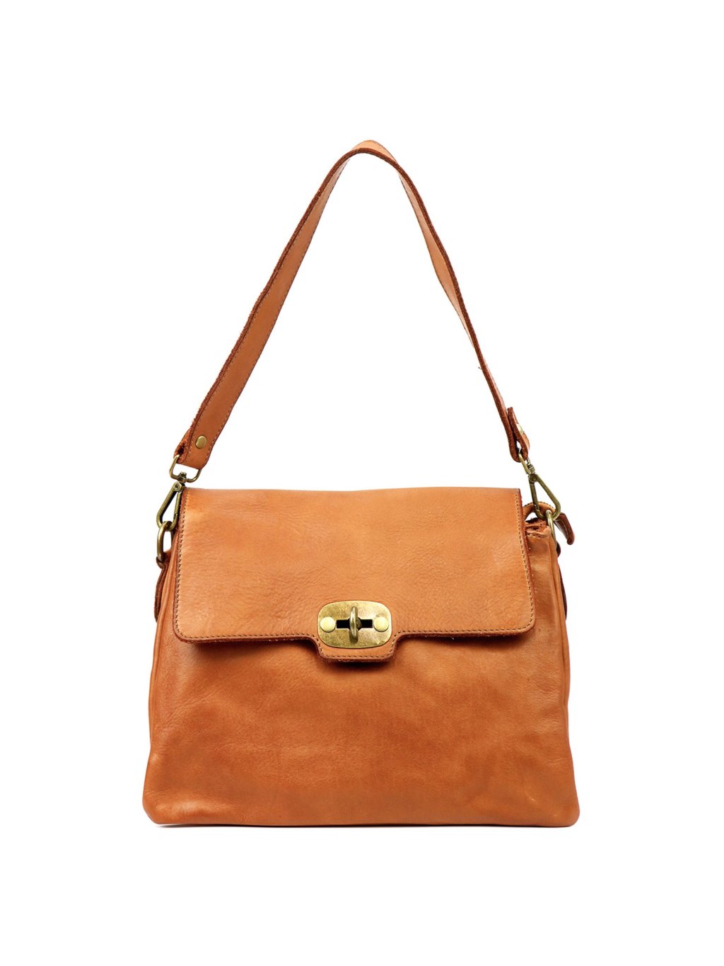 Kožená kabelka Vintage Styl 043 camel