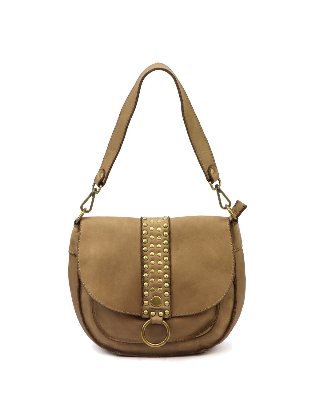 Kožená kabelka Vintage Styl 044 béžová