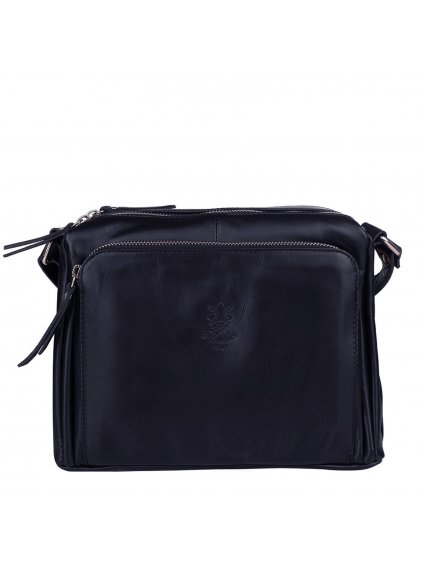 Kožená crossbody kabelka Florence VP3X1G modrá (2)