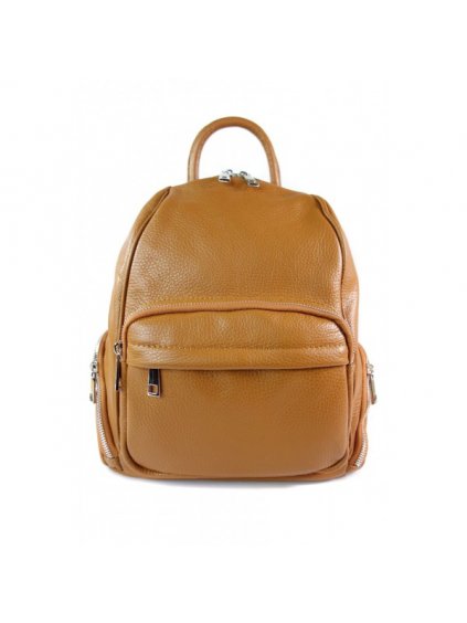 Dámský kožený batoh Vera Pelle VP344C camel