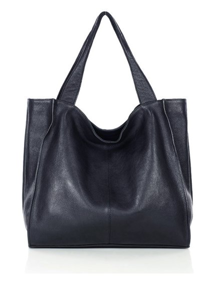 Kožená kabelka přes rameno Mazzini M102 černá