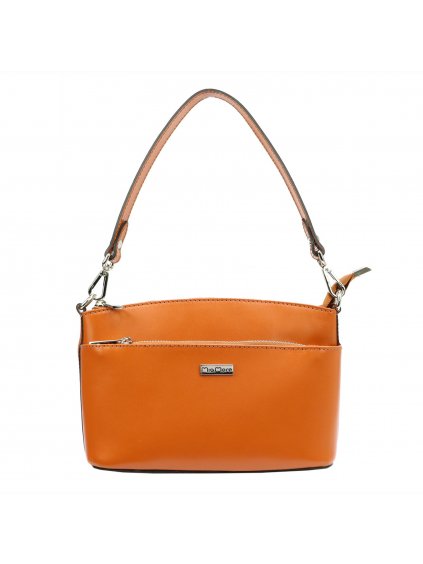 Kožená crossbody kabelka MiaMore 01-013b camel