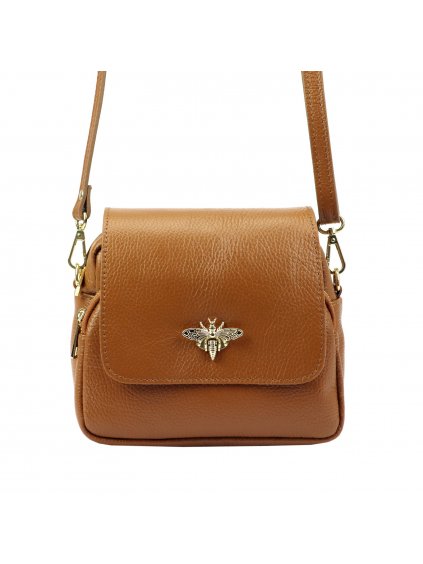 Dámská kožená crossbody kabelka Luka 19-68-02 Bz camel