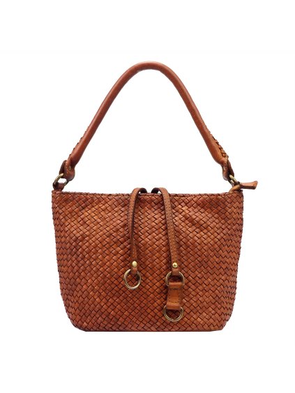 Kožená kabelka přes rameno VS 008 hnědá