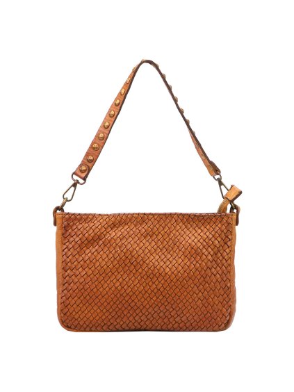 Dámská kožená crossbody kabelka VS 009 hnědá