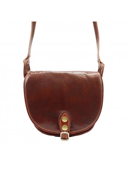 Kožená crossbody kabelka Florence 8863 M hnědá