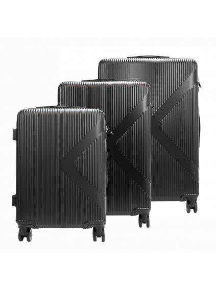 Sada cestovních kufrů Jony 029# x3 Z černá