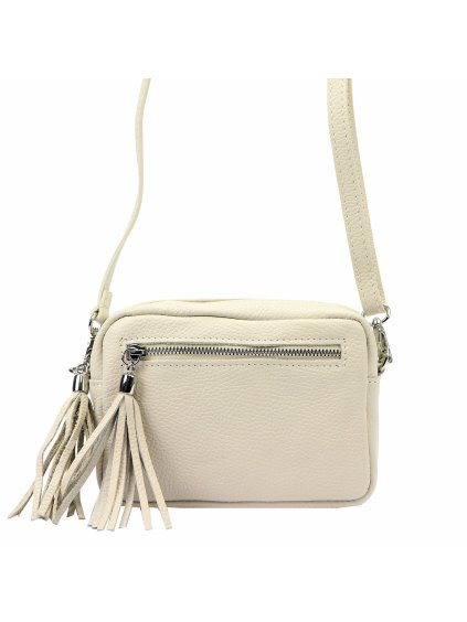 Kožená crossbody kabelka Luka 20-030 béžová