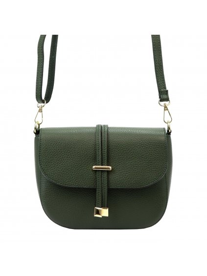 Kožená crossbody kabelka Luka 20-028 DL zelená