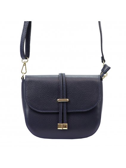 Kožená crossbody kabelka Luka 20-028 DL modrá