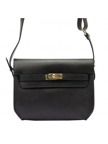 Kožená crossbody kabelka Luka 20-064 černá