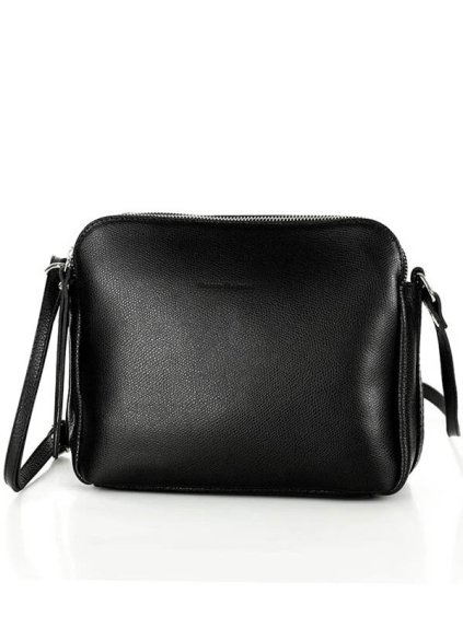 Kožená crossbody kabelka Mazzini MM410 černá