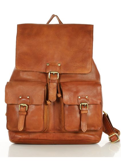 Kožený batoh Marco Mazzini VS21 koňakový