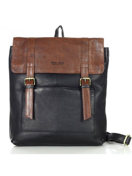 Kožený batoh Marco Mazzini VS91 černý / hnědý