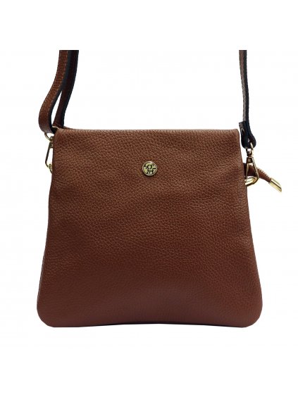 Kožená crossbody kabelka Gregorio 1711 hnědá