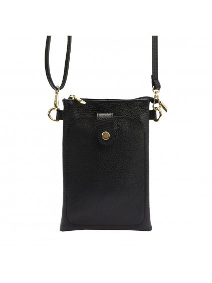 Kožená crossbody kabelka Luka 20-070 černá