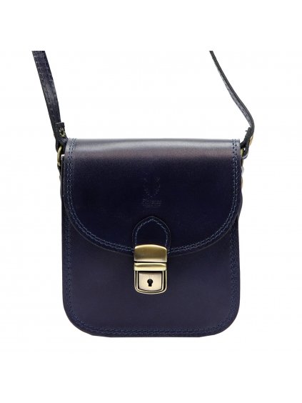 Kožená crossbody kabelka Florence 44 modrá