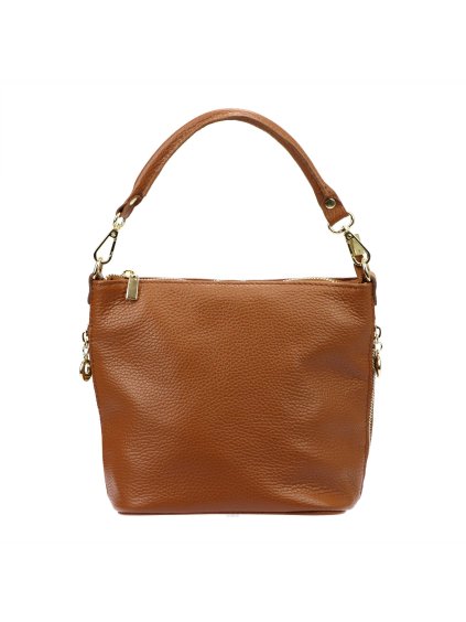 Kožená kabelka Patrizia 419-040-GL koňaková