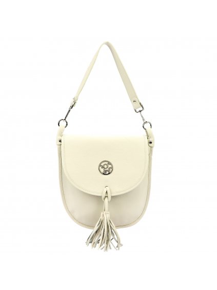 Kožená kabelka Gregorio 1715 béžová