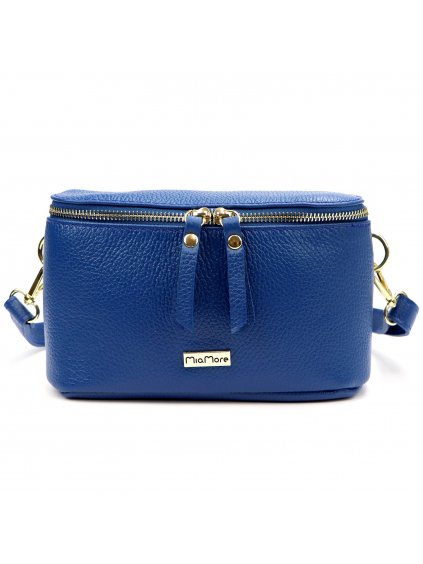 Crossbody kabelka MiaMore 01-001 GLD modrá
