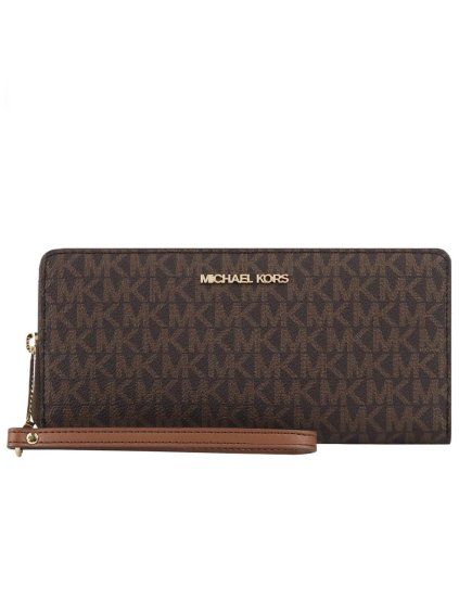 kožená peněženka michael kors jet set monogram