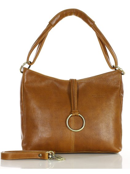 Kožená kabelka Mazzini 416MM camel