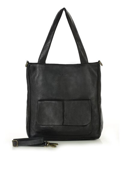 Kožená kabelka Marco Mazzini MM234 černá