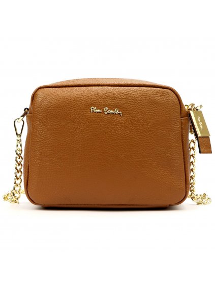 Luxusní kožená kabelka Pierre Cardin FRZ 1848 camel