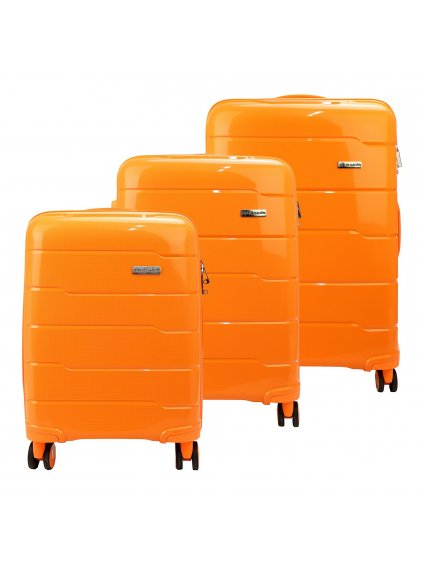 Sada cestovních kufrů Pierre Cardin LEE01 103 x3 Z oranžová