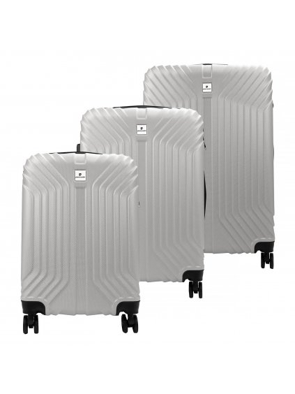 Sada cestovních kufrů Pierre Cardin MED10 x3 Z stríbrná