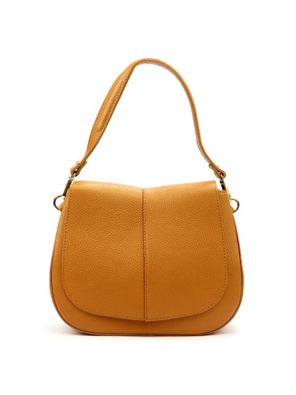 Kožená kufříková kabelka Luka 24-033 camel