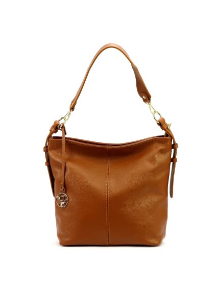 Kožená kabelka Gregorio 1714 koňaková