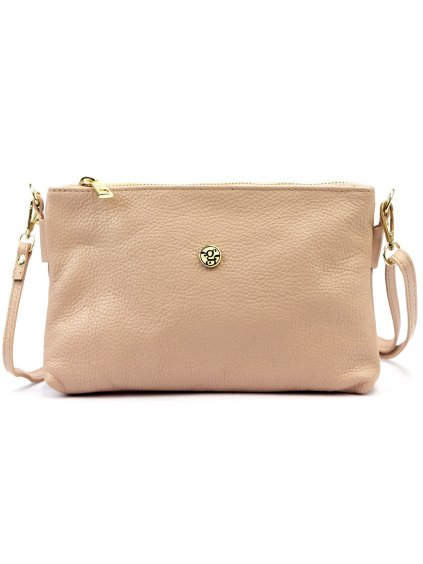 Kožená crossbody kabelka Gregorio 1736 růžová