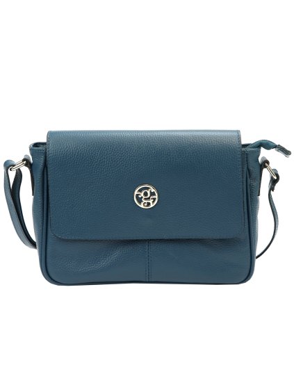 Kožená kabelka Gregorio 1738 tyrkysová