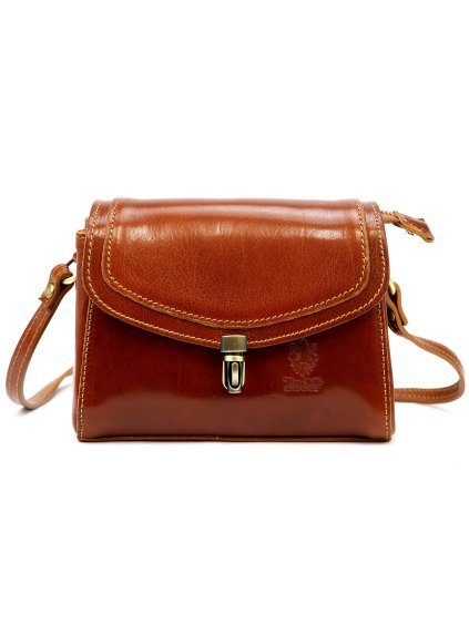 Kožená crossbody kabelka Florence 51 camel