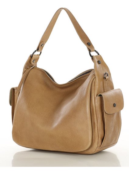 Luxusní kufříková kabelka Mazzini Mm288 béžová
