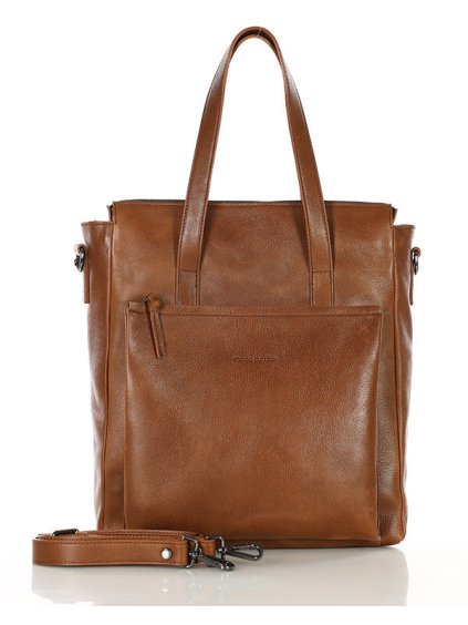 Luxusní shopper bag kabelka Marco Mazzini MR305 hnědá