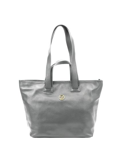Kožená shopper bag kabelka Gregorio 1745 šedá