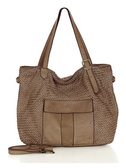 Kožená kabelka Marco Mazzini M250 béžová