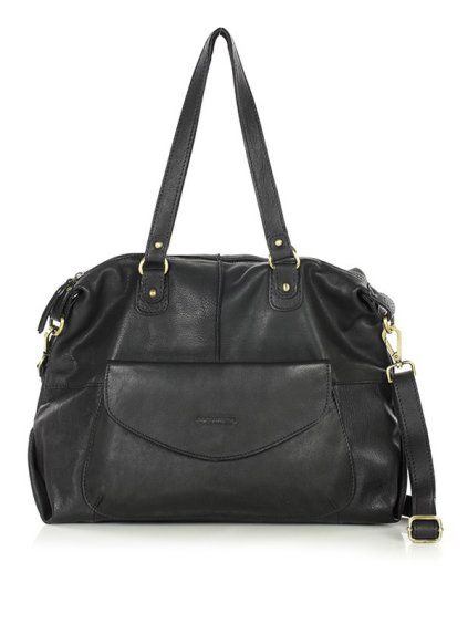 Kožená kabelka Marco Mazzini M106 černá