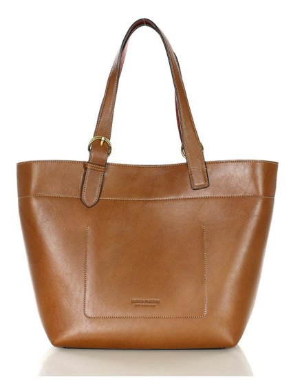 Luxusní shopper bag Marco Mazzini G12404 camel