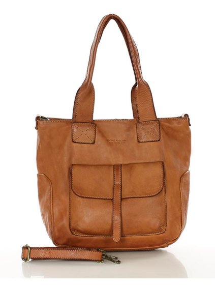 Kožená kabelka Marco Mazzini MM247 camel