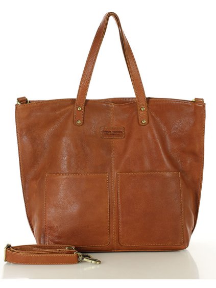Kožená shopper bag kabelka Marco Mazzini MM123