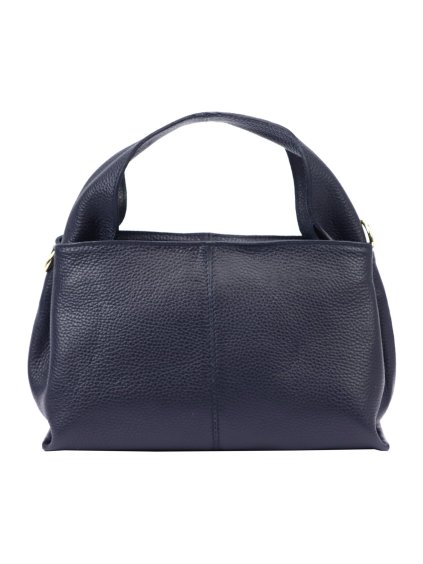 Kožená kufříková kabelka Luka 24-061 modrá