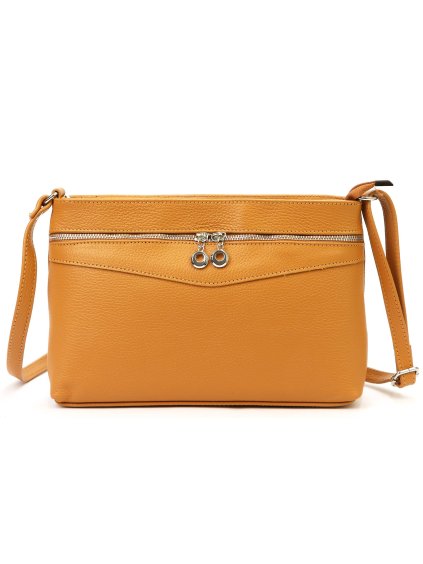 Kožená crossbody kabelka Luka 24-065 camel