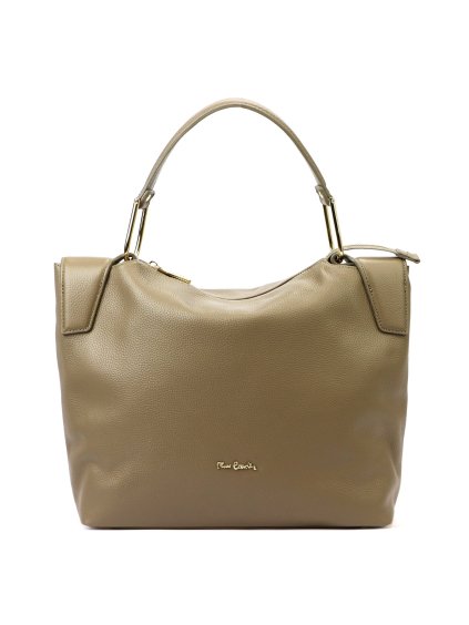 Kožená kufříková kabelka Pierre Cardin 55092 FRZ béžová