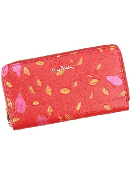 Dámská kožená peněženka Pierre Cardin 04 PLANT 119 červená
