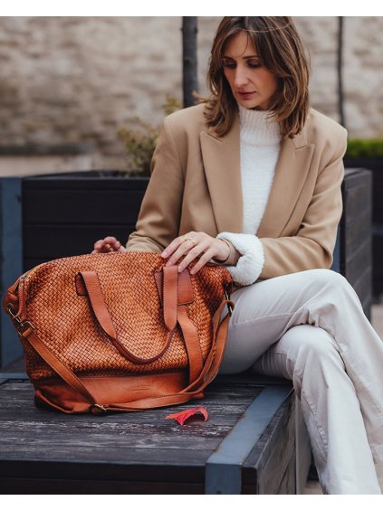 Shopper bag kabelka Marco Mazzini MM257 camel